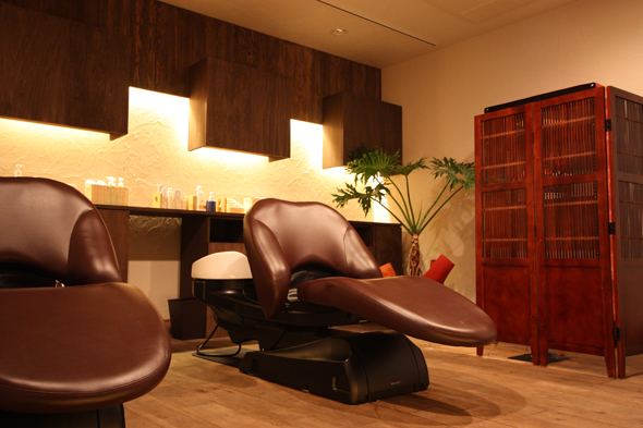 美容室　シャンプー台　店舗内装デザイン